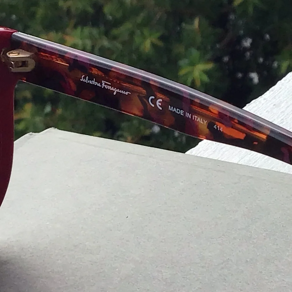 Salvatore Ferragamo Women's Maroon Cateye Sunglasses SF675S 512 with Case